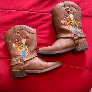 Disney Brown Kids Boots with Cartoon Characters